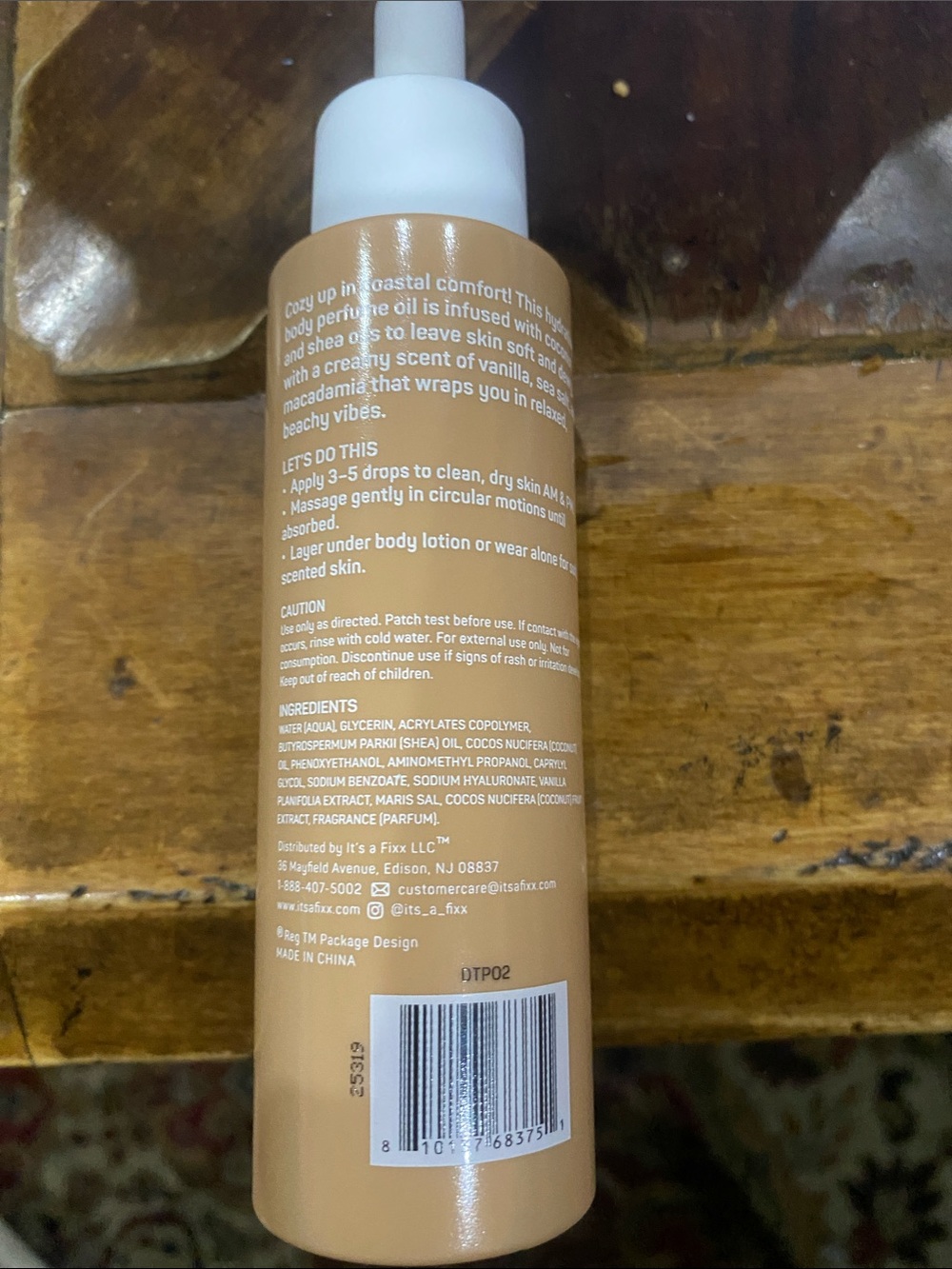 3 Body oil - Bliss Vanilla & Honey, Coastal Cream and Tropical Petals Body Oil - Picture 6 of 6